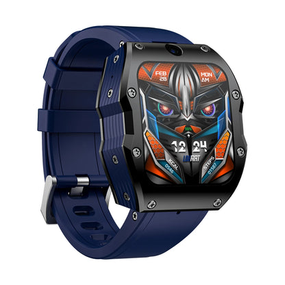 LOKMAT APPLLP 3 MAX 2.02 Inch HD TFT Display Bluetooth Call Heart Rate Spo2 Monitor Sleep Monitoring SOS Multi-Sport Modes Music Playback IP68 Waterproof 4G Smart Watch